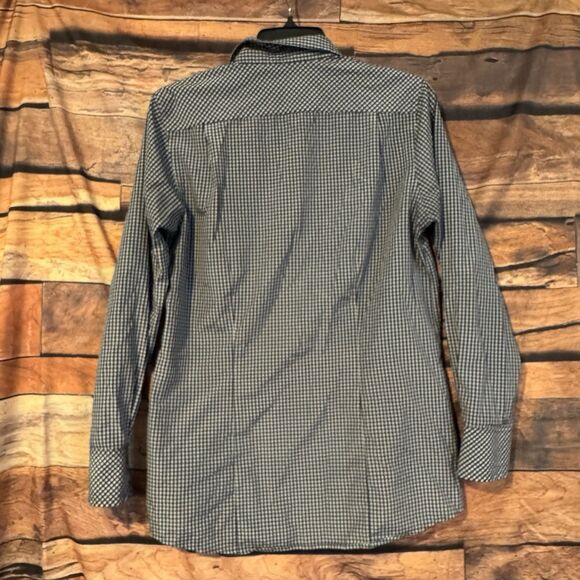 Chick-fil-A Oobe Team Style Uniform Shirt Womens M Blue Gingham Checkered Work - Picture 3 of 6